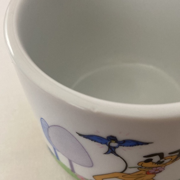 Vintage Disney Productions Pluto & Bird DD Japan Stacking Mug Disneyana - Picture 8 of 8